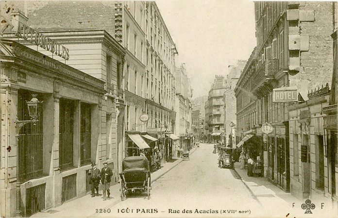 Postcard rue des acacias - hôtel acacias étoile